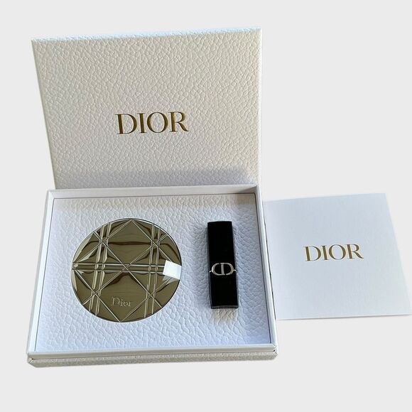Rouge DIOR Lipstick Mirror Gift Set Limited Edition AUTHENTIC New - Picture 1 of 8